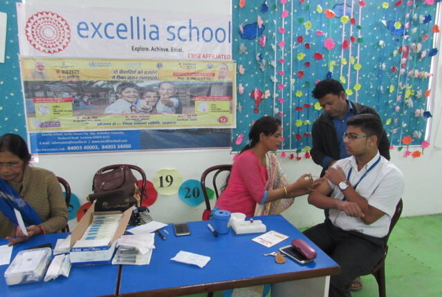 Excellia School hosted venue for MR-Measles Rubella Vaccination